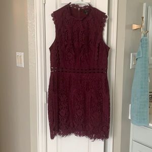Burgundy/maroon dress